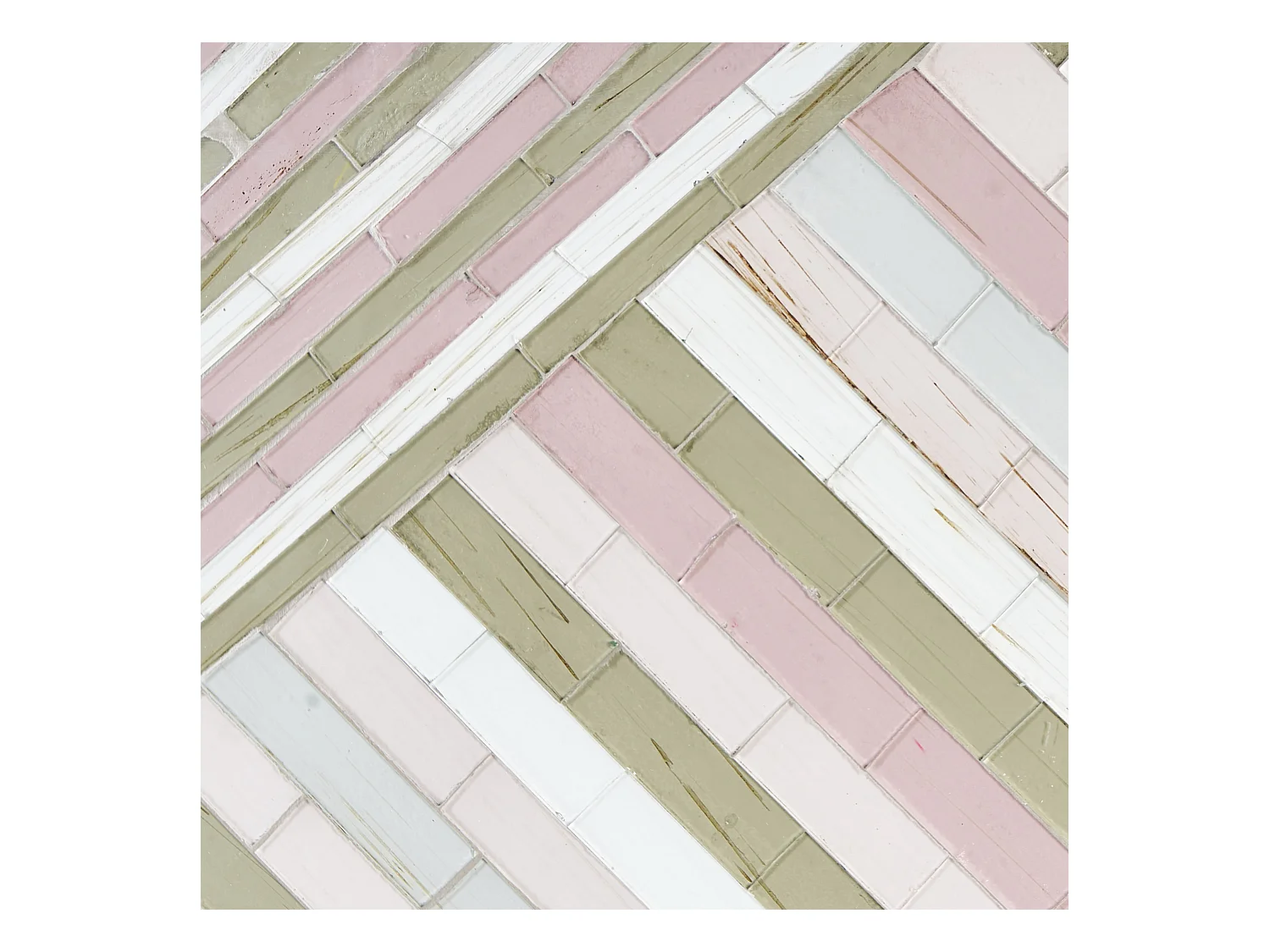 Wandobjekt TEMBESI Glas 70 cm Bunt