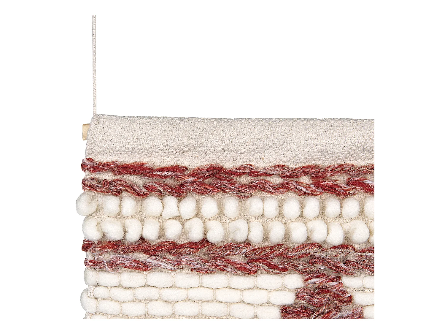 Decoración de pared de tela SAIF Lana 90 cm Rojo