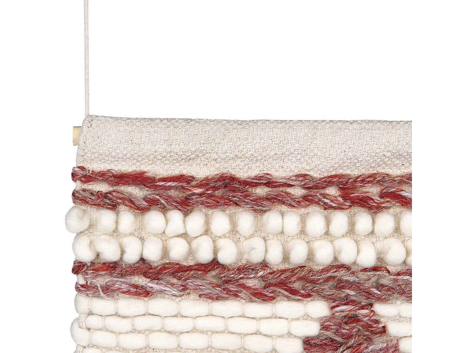 Decoração de parede em tecido SAIF Lã 90 cm Vermelho