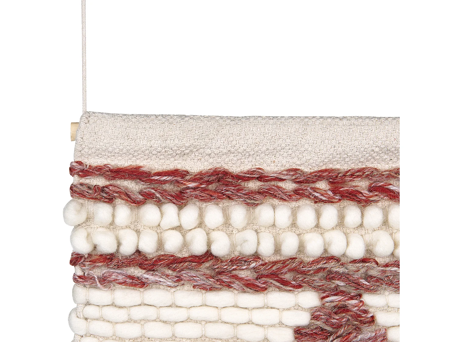Suspension murale en tissu SAIF Laine 90 cm Rouge