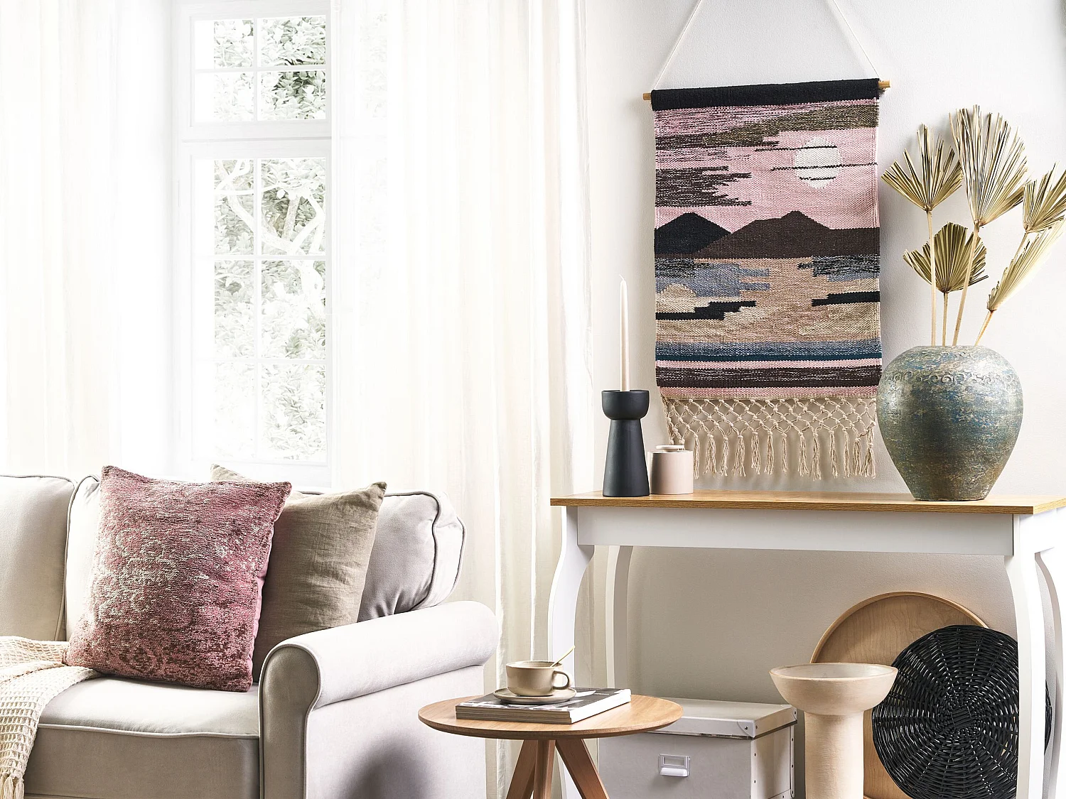 Decoração de parede em tecido SADDA Algodão 80 cm Multicolor