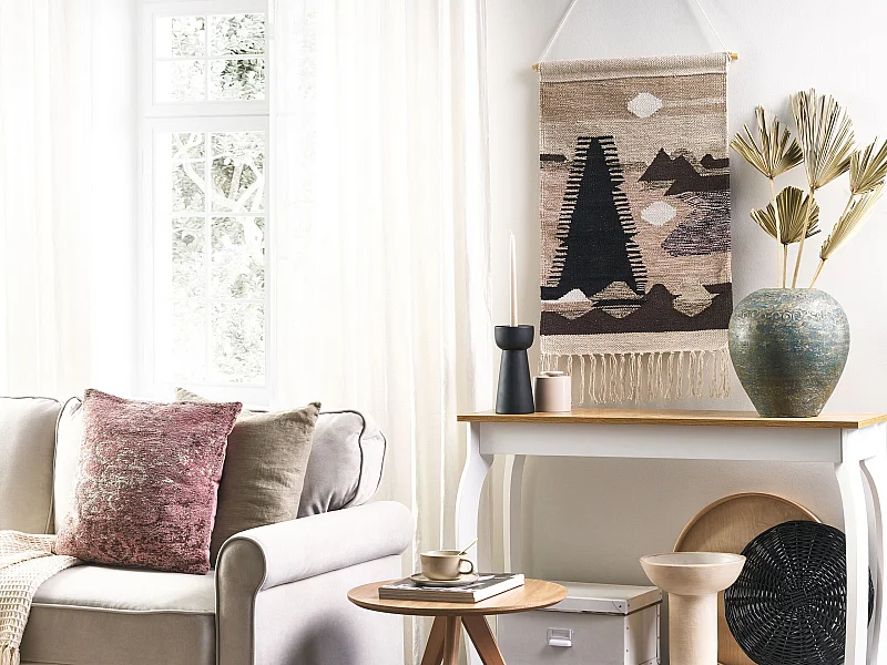 Makrama ścienna SANGAR Bawełna 84 cm Kolorowy