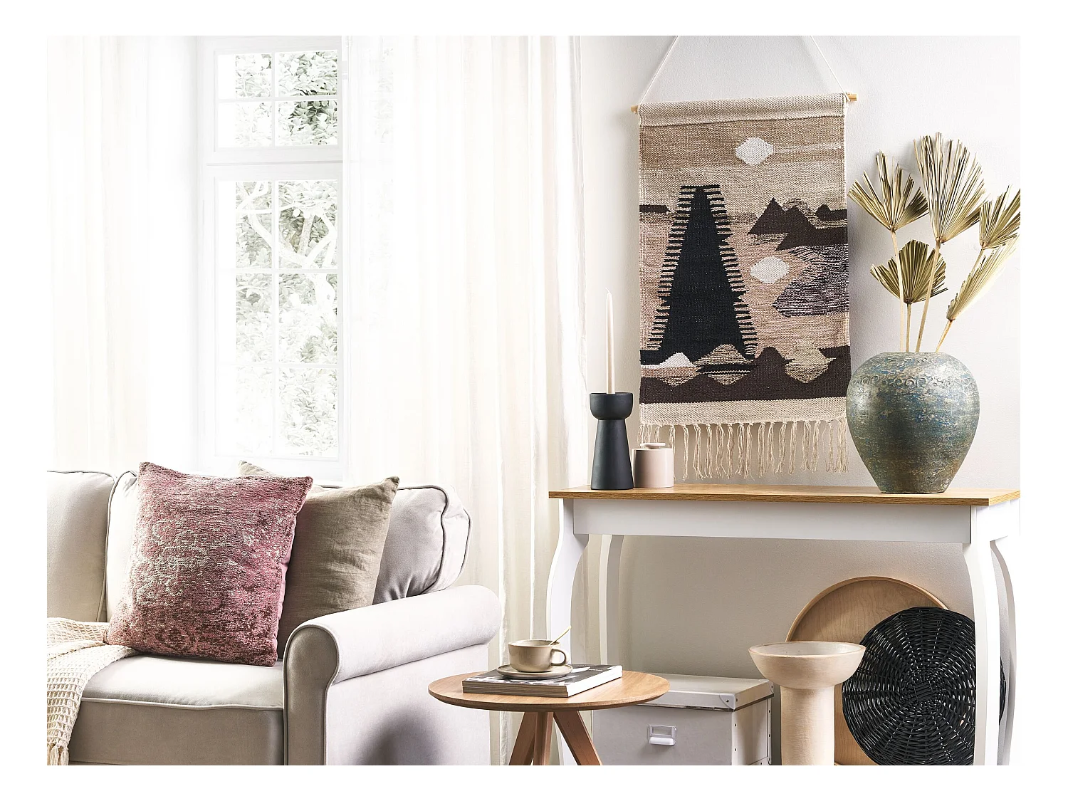 Decoración de pared de tela SANGAR Algodón 84 cm Multicolor