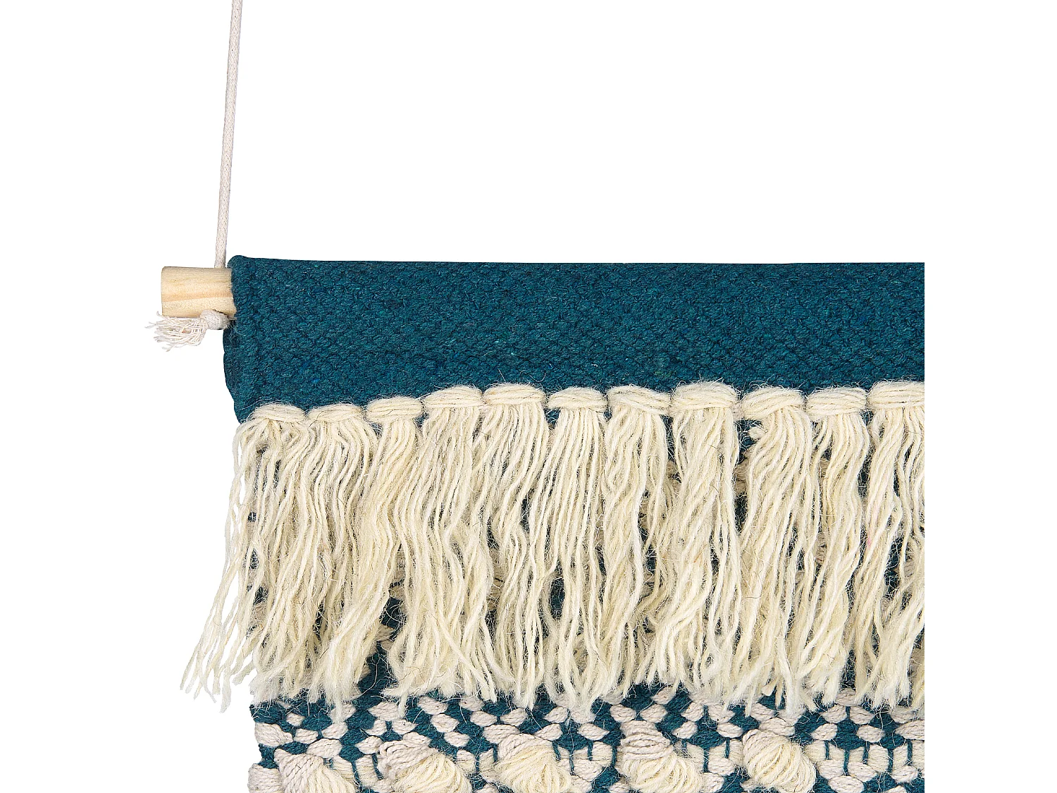 Decoração de parede em tecido NADRA Algodão 77 cm Creme claro