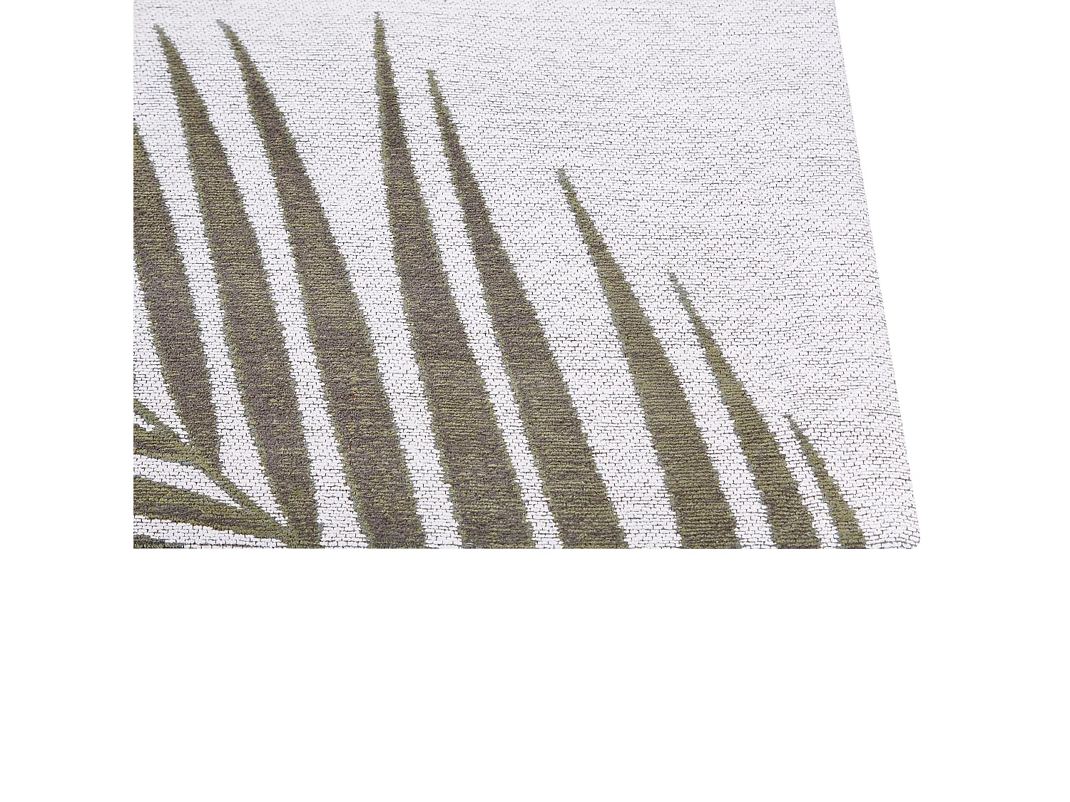 Tapete de algodão com motivo de folhas verde 200 x 300 cm BARZAH