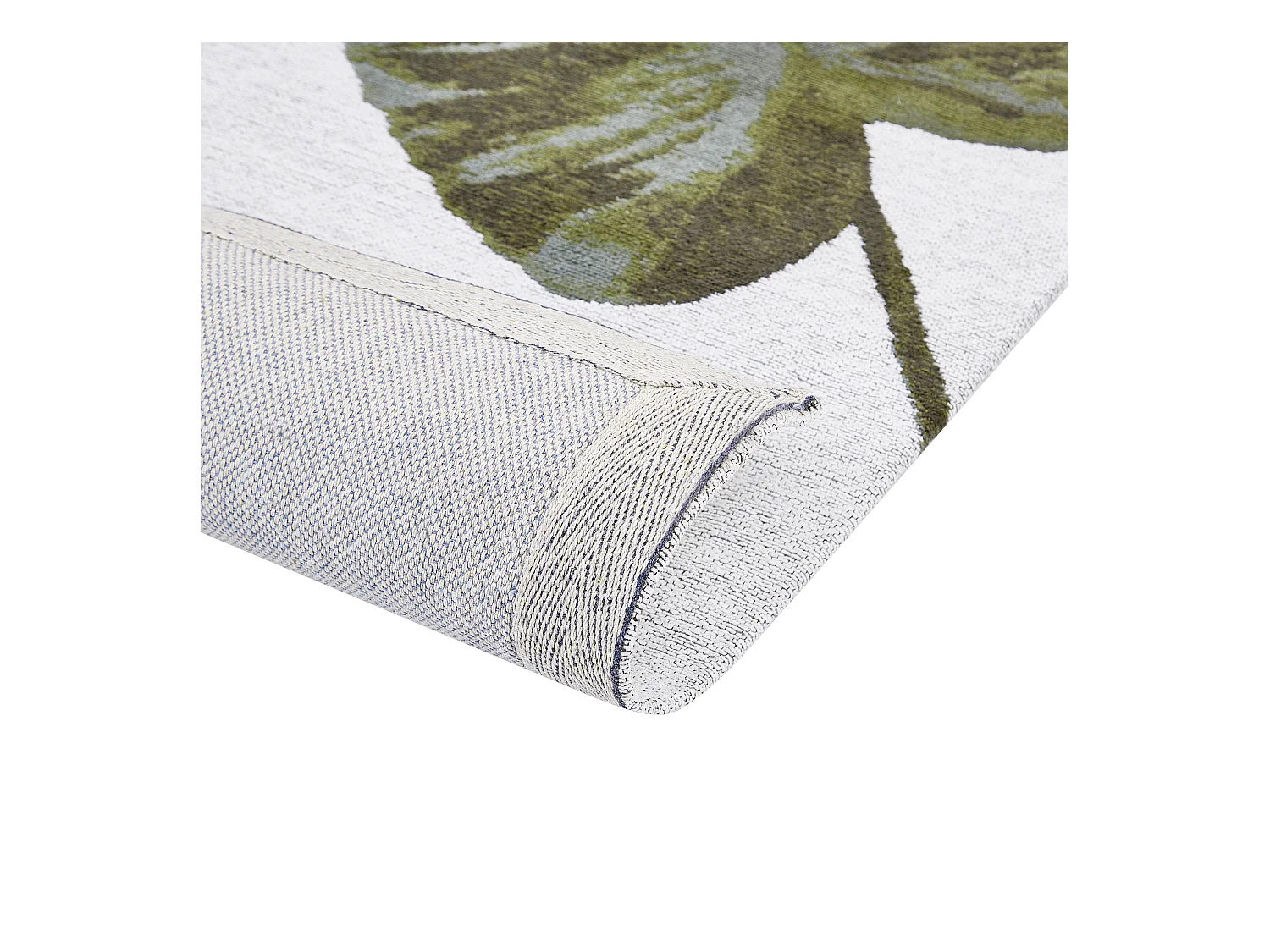 Tappeto cotone verde 140 x 200 cm BARZAH