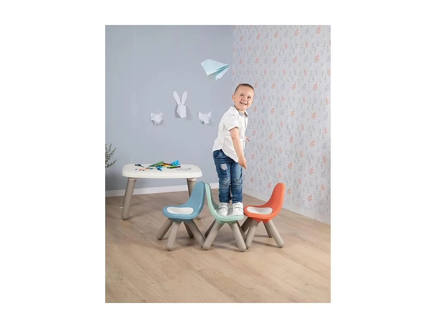 Chaise pour enfant - pieds en plastique soufflé Rouge Brique - SMOBY