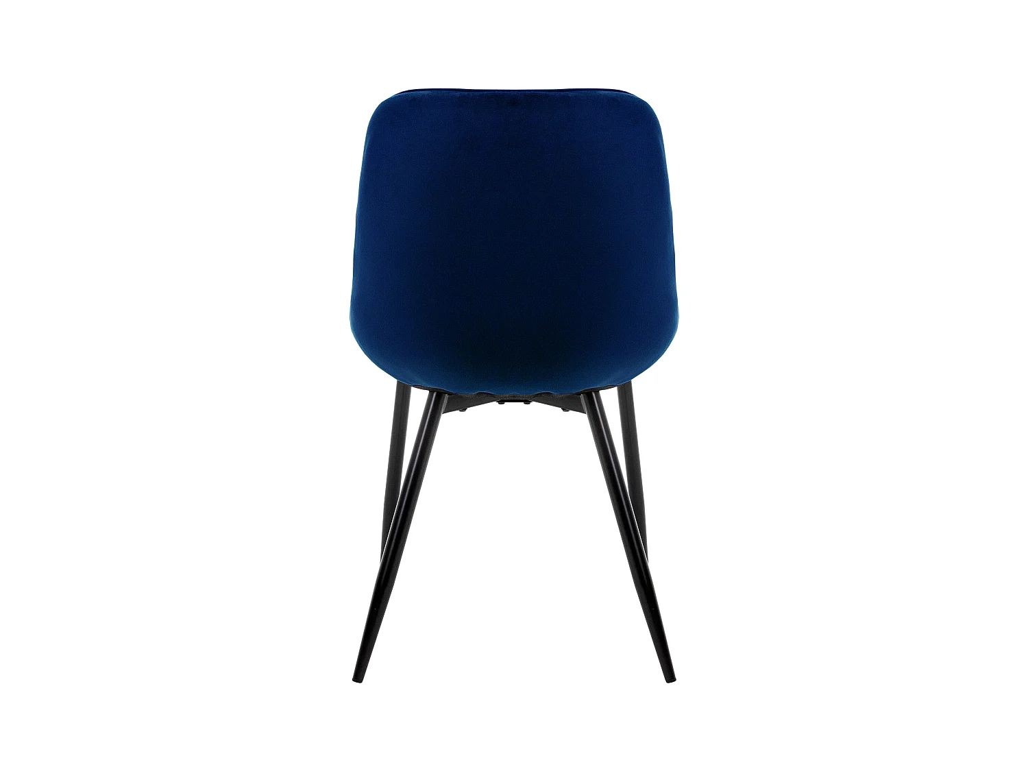 Lot de 4 chaises de salle à manger Chaise de salon Chaise de cuisine Bleu foncé Velours