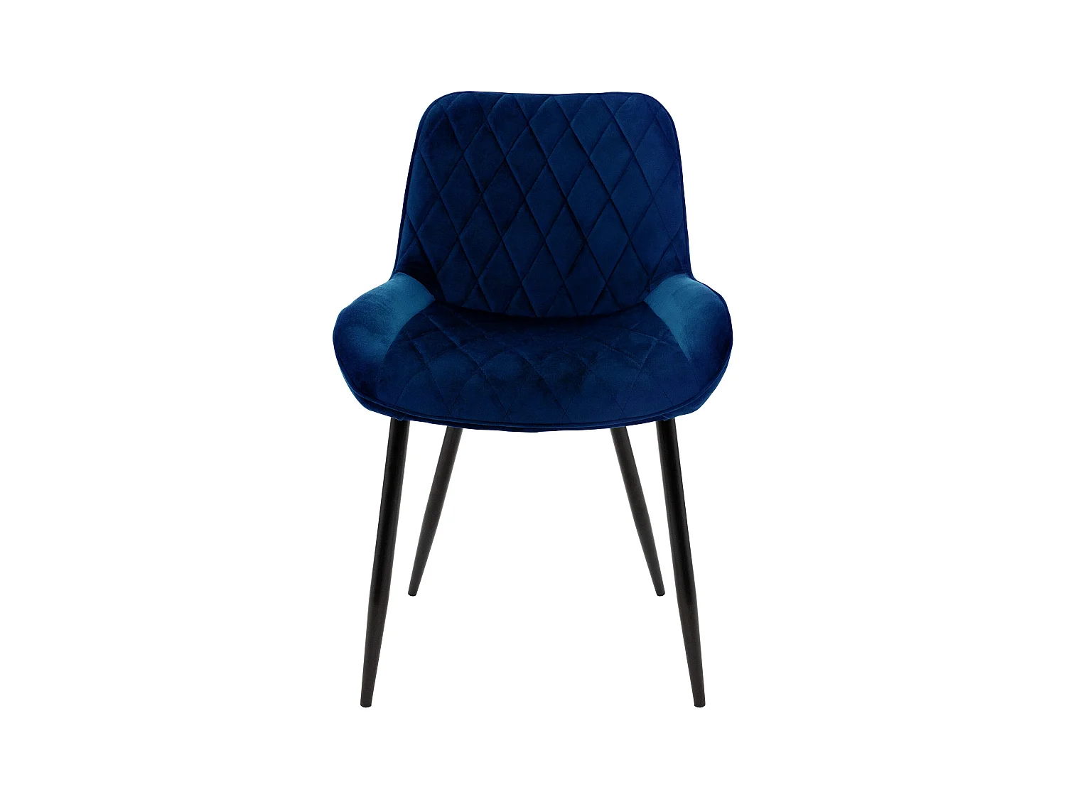 Lot de 4 chaises de salle à manger Chaise de salon Chaise de cuisine Bleu foncé Velours
