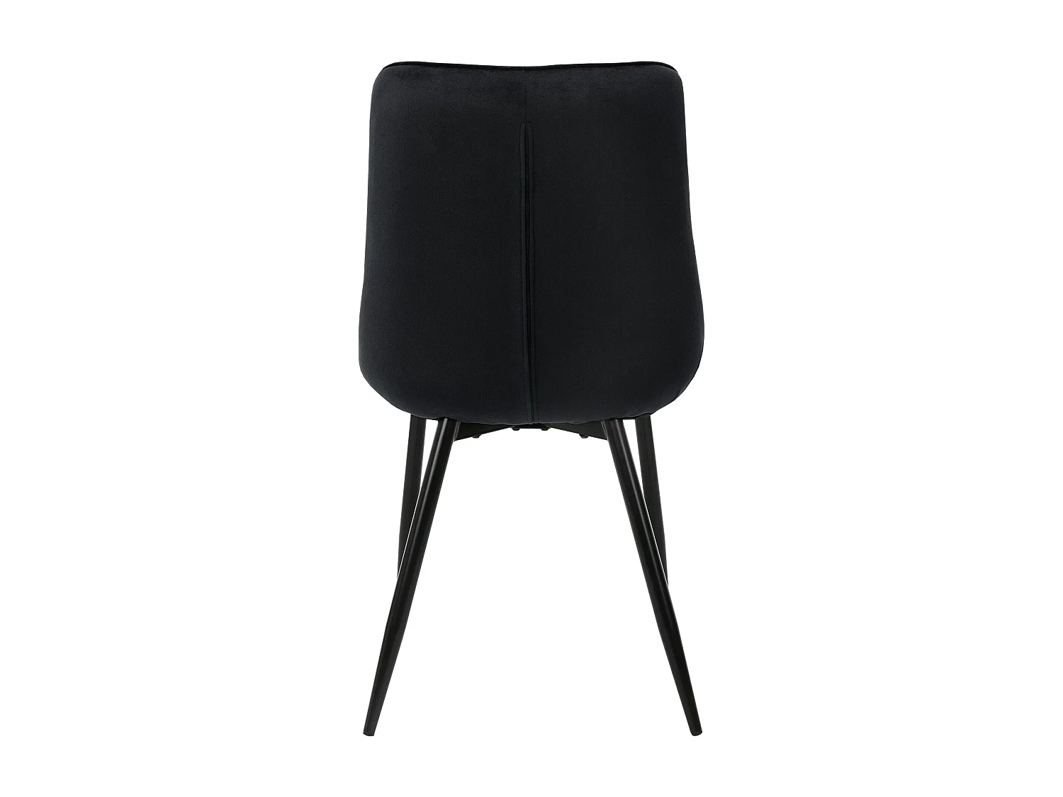 Lot de 4 chaises de salle à manger Chaises de salon Chaise rembourrée en velours Noir