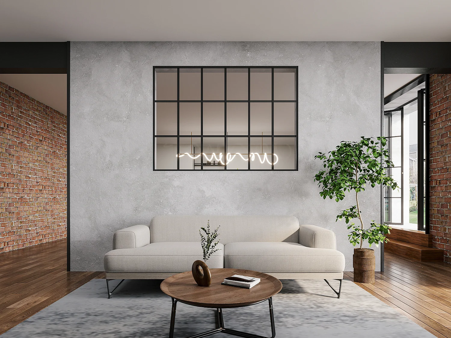 Verrière style orangerie en aluminium thermolaqué - 180x130 cm - Noir - ORANSA