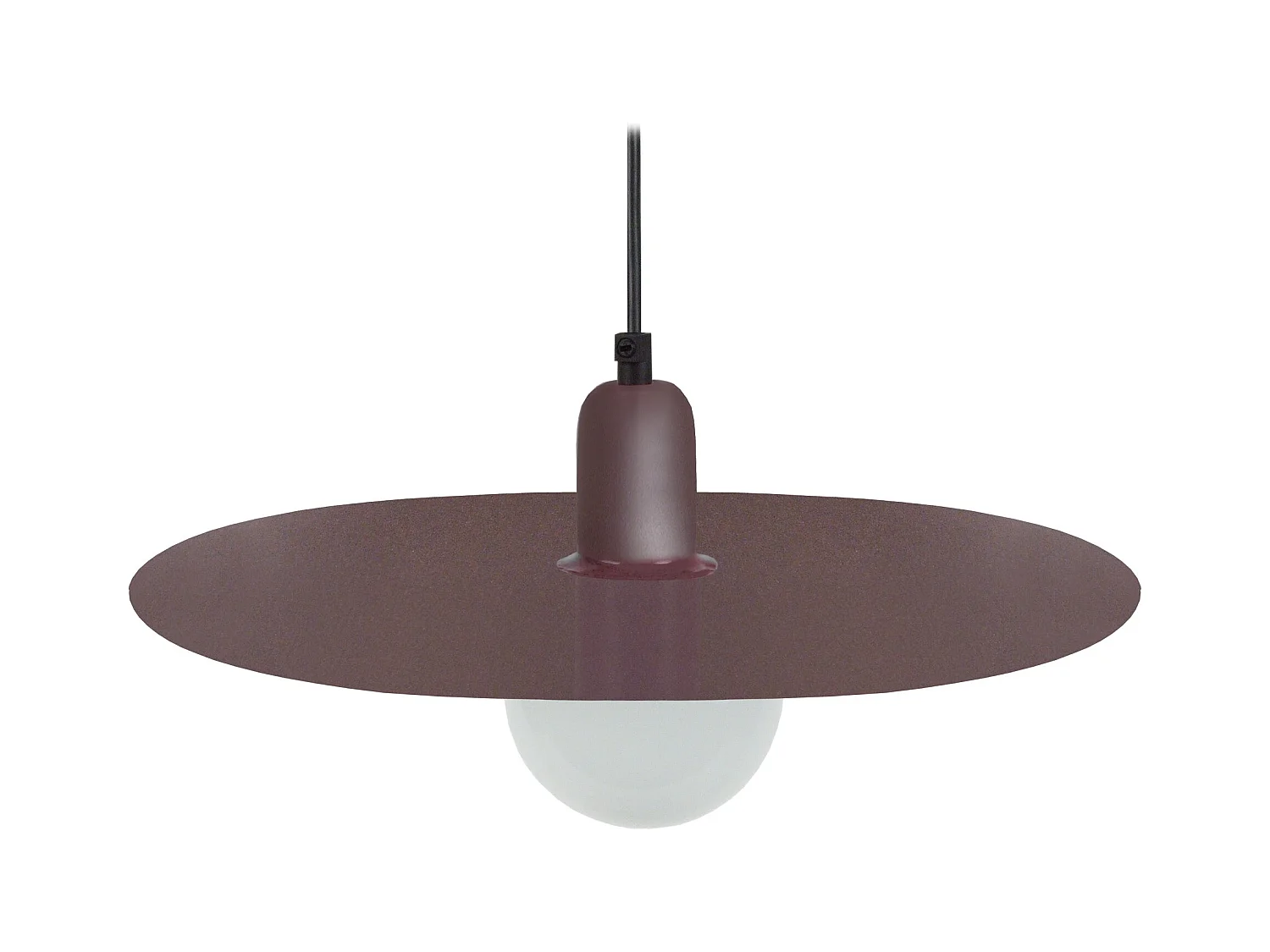 Suspension disque métal marron 70 cm.