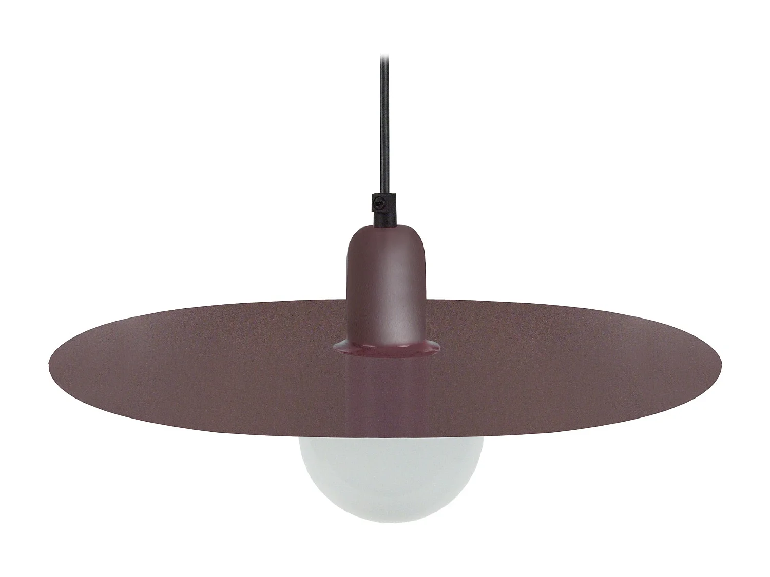 Suspension disque métal marron 70 cm.