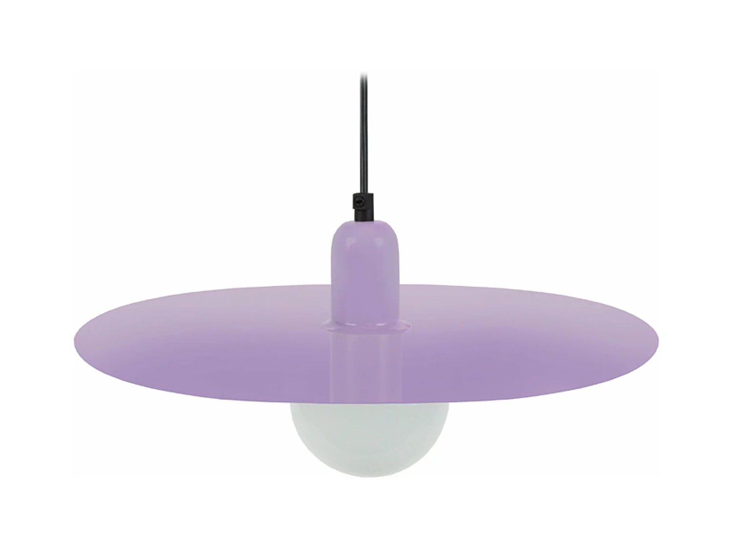 Suspension disque métal mauve 70 cm.