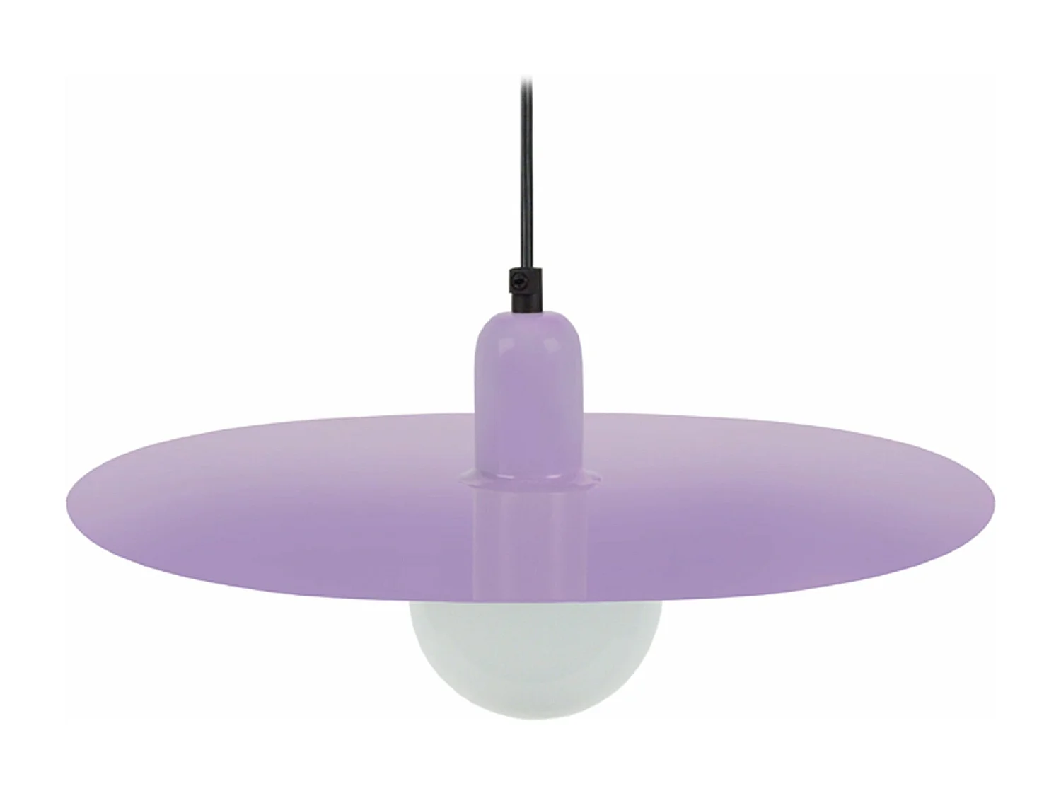 Suspension disque métal mauve 70 cm.