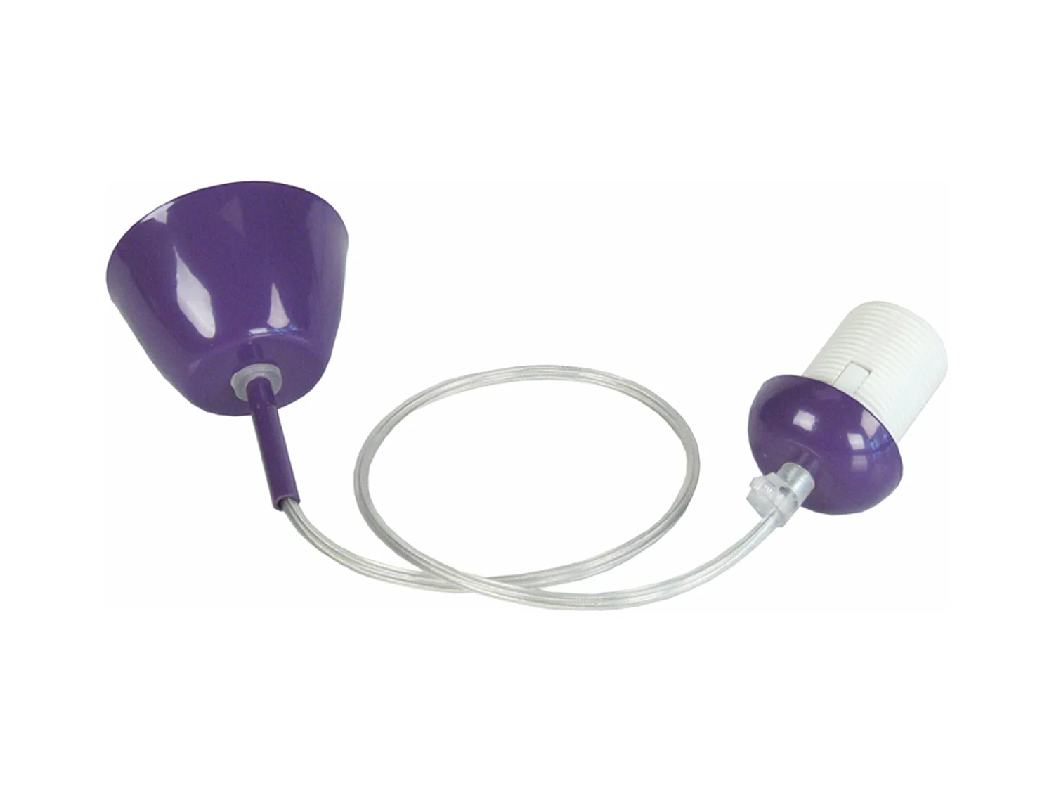 Suspensão TOSEL  PENDEL lâmpada decorativa redondo preto D9 x  H80  cm