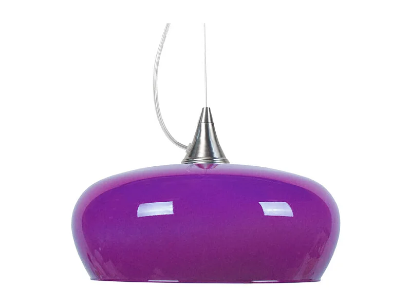 Suspensão TOSEL  MATILDE vidro quadrado Branco cinza D30 x  H60  cm