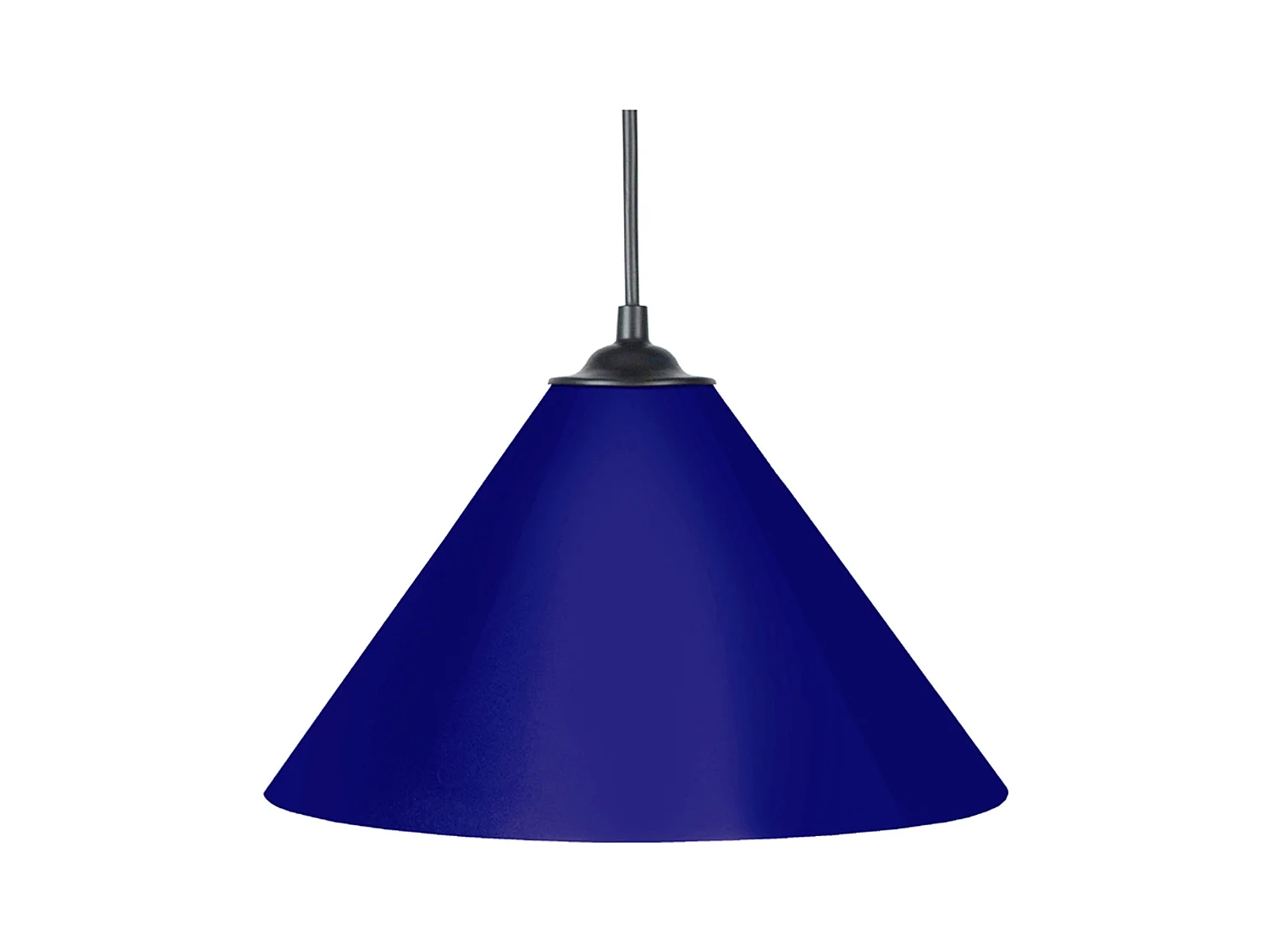 Suspensão TOSEL  Conique MÉTAL metal cônico azul escuro D24 x  H80  cm