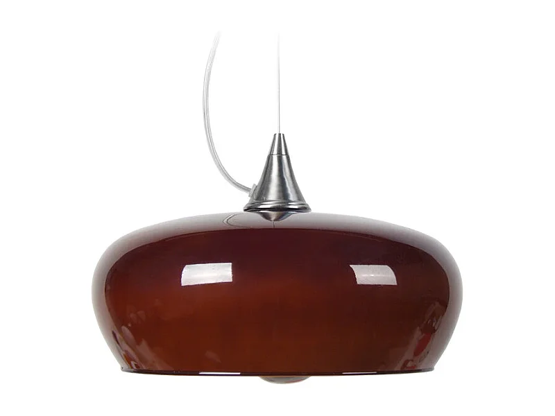 Suspensão TOSEL  MATILDE vidro quadrado Branco azul D30 x  H60  cm