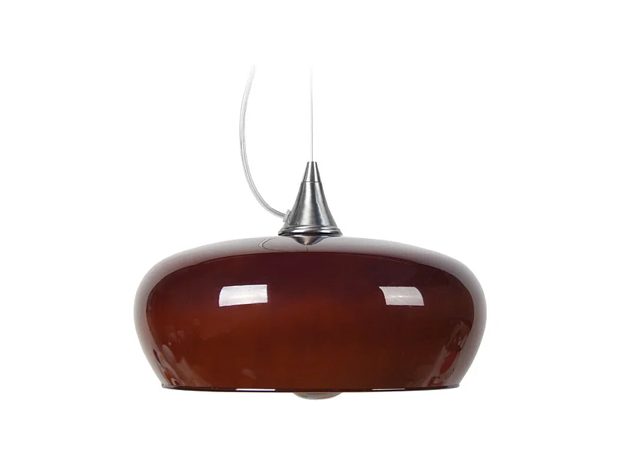 Suspensão TOSEL  MATILDE vidro quadrado Branco azul D30 x  H60  cm