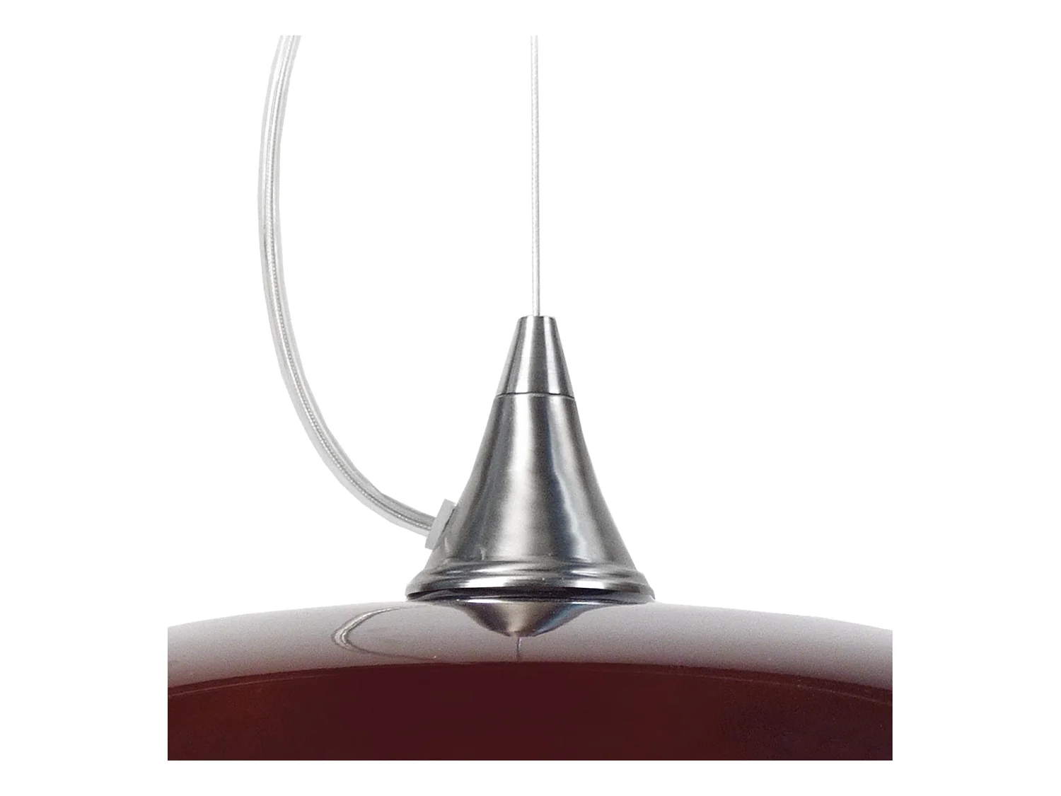 Suspensão TOSEL  MATILDE vidro quadrado Branco azul D30 x  H60  cm