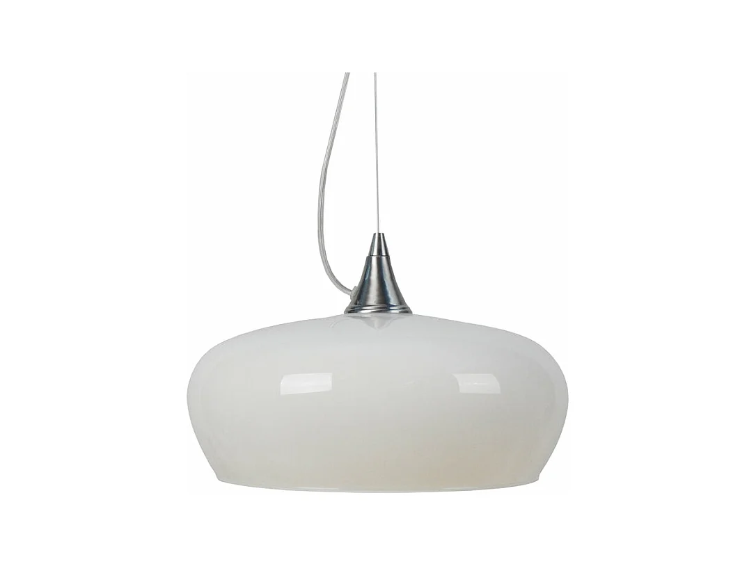 Suspensão TOSEL  MATILDE vidro quadrado cinza rosa D30 x  H60  cm