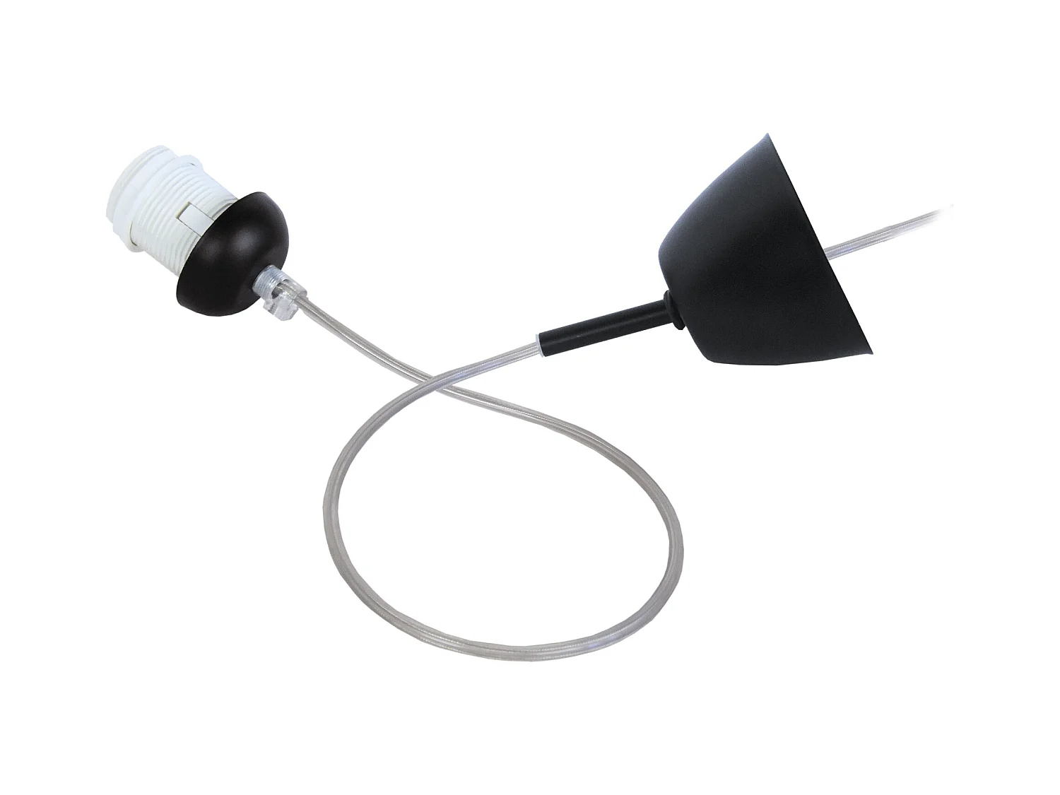 Suspension TOSEL ,métal,Noir ,H80xD8xP8cm