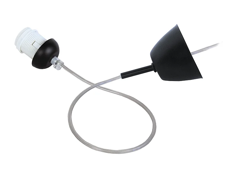 Suspension TOSEL ,métal,Noir ,H80xD8xP8cm