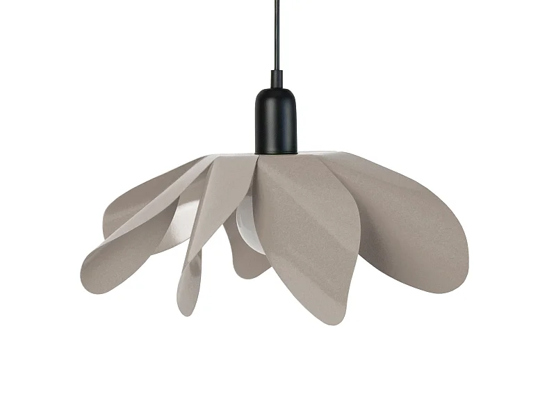 Suspensão TOSEL  BLOMMA metal geométrico taupe D40 x  H75  cm