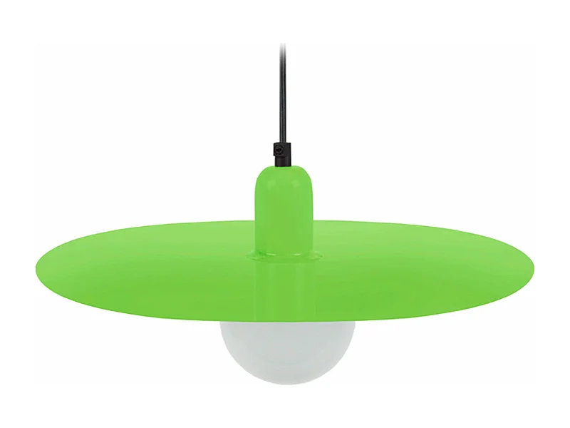 Suspension disque métalvert70 cm.