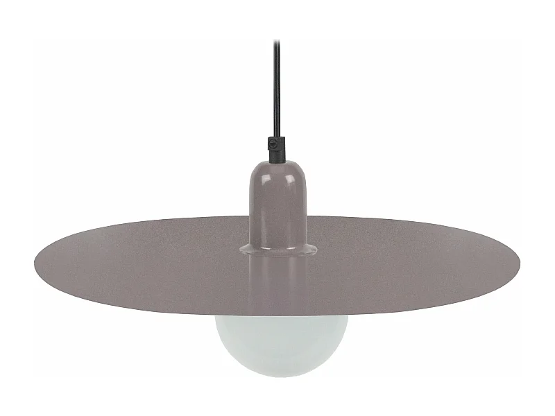 Suspension disque métal taupe 70 cm.