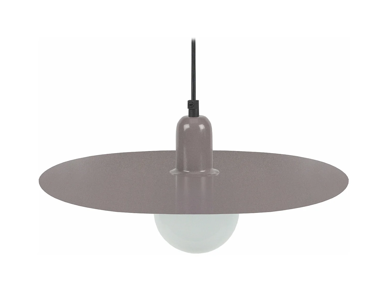 Suspension disque métal taupe 70 cm.