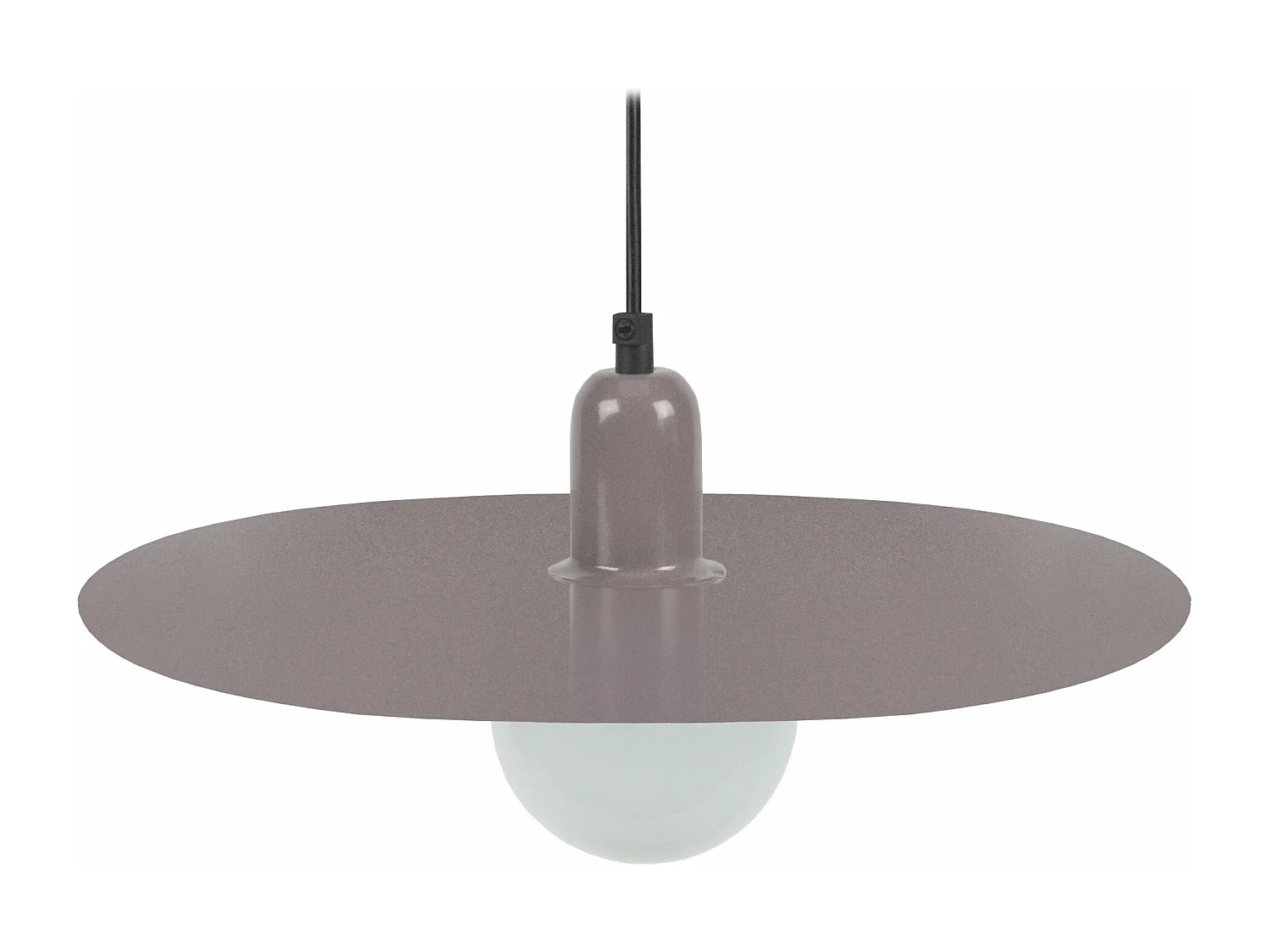 Suspension disque métal taupe 70 cm.