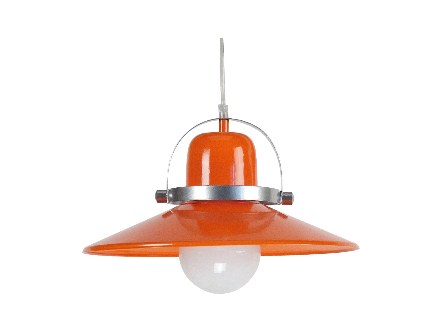 Suspensión  TOSEL ,metal,Naranja,A80x D33xP33cm