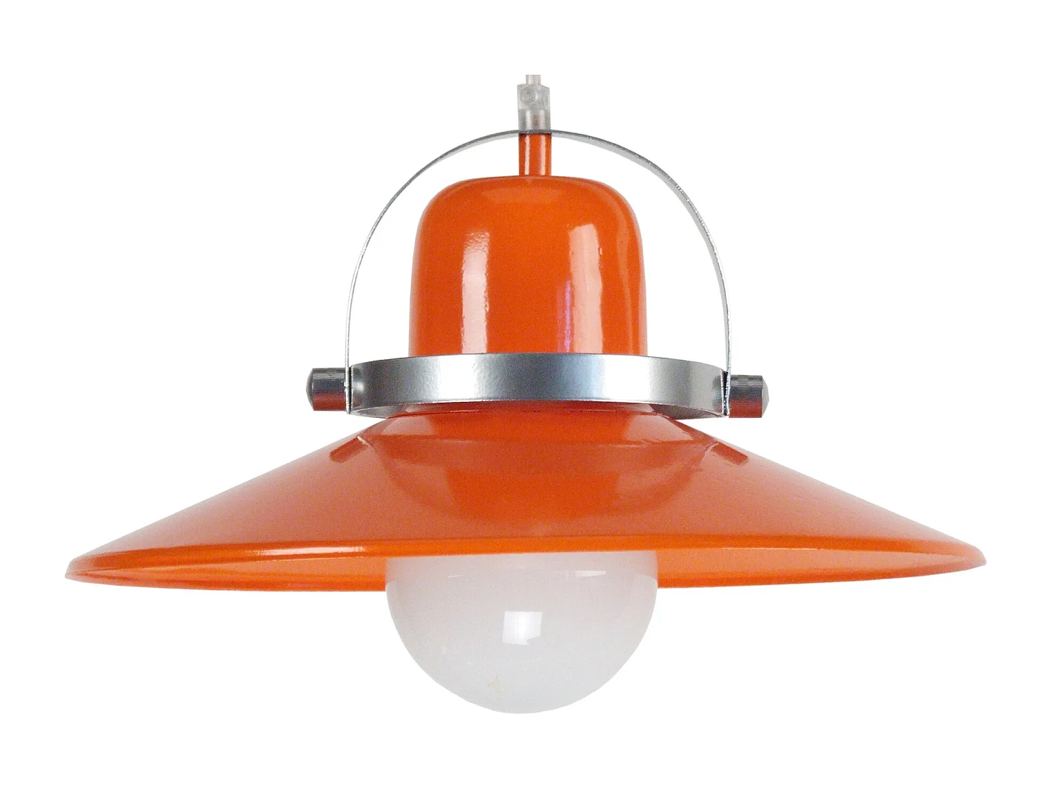 Suspension TOSEL ,métal,Orange ,H80x D33xP33cm