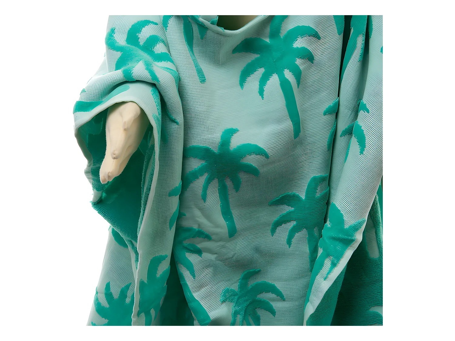 Poncho de plage bleu enfant de 3 à 6 ans