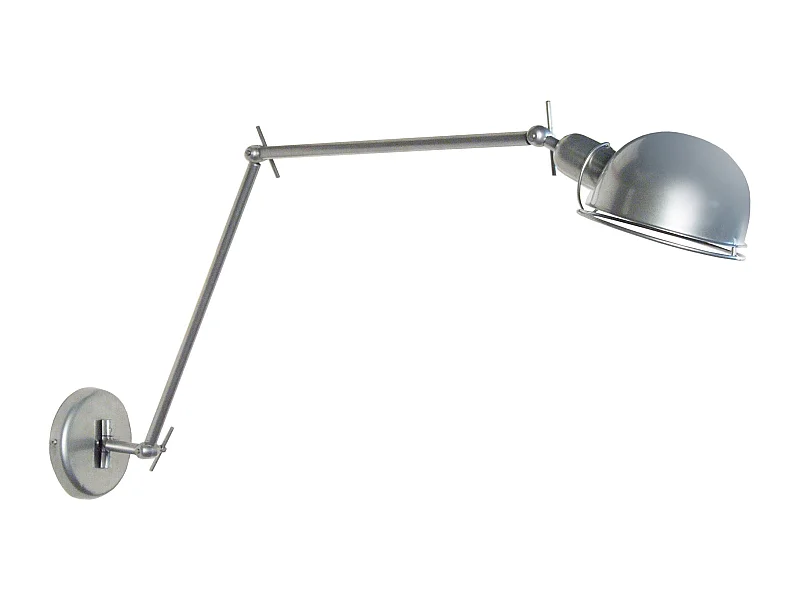 Aplique TOSEL DUBLIN metal articulado cinza D100 x  H11  cm