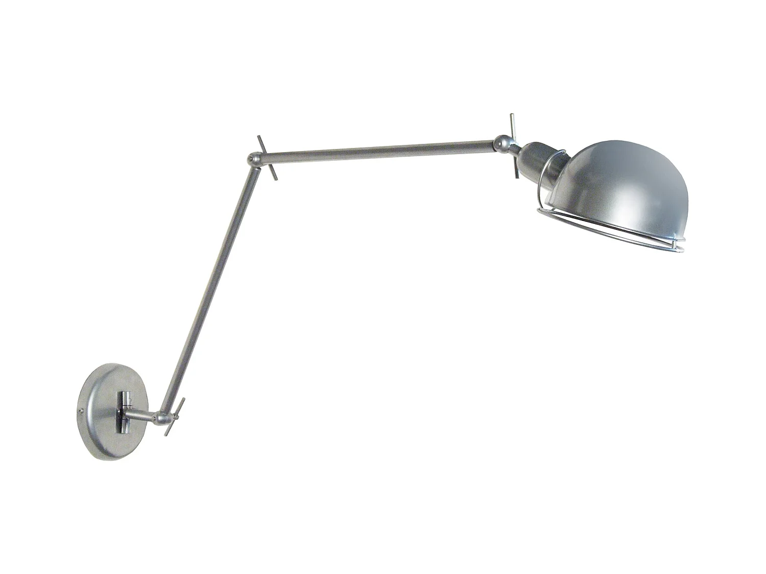 Aplique TOSEL DUBLIN metal articulado cinza D100 x  H11  cm