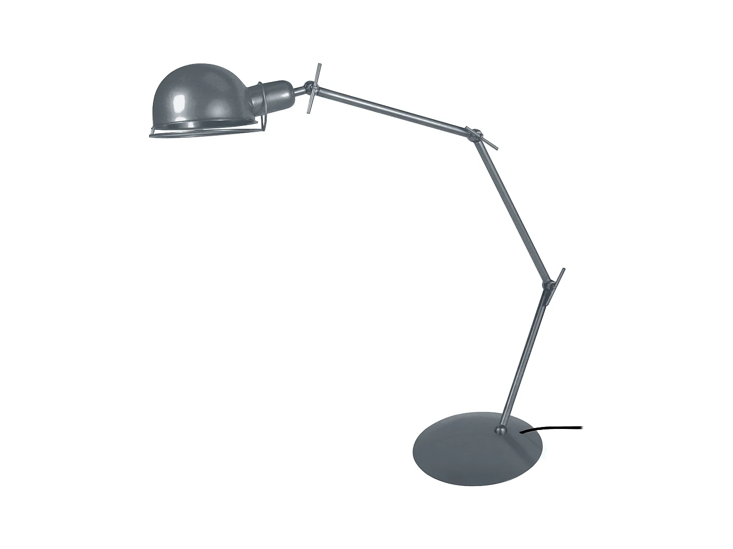 Candeeiro de pé para leitura TOSEL AQUITAINE metal articulado taupe D29 x  H150  cm