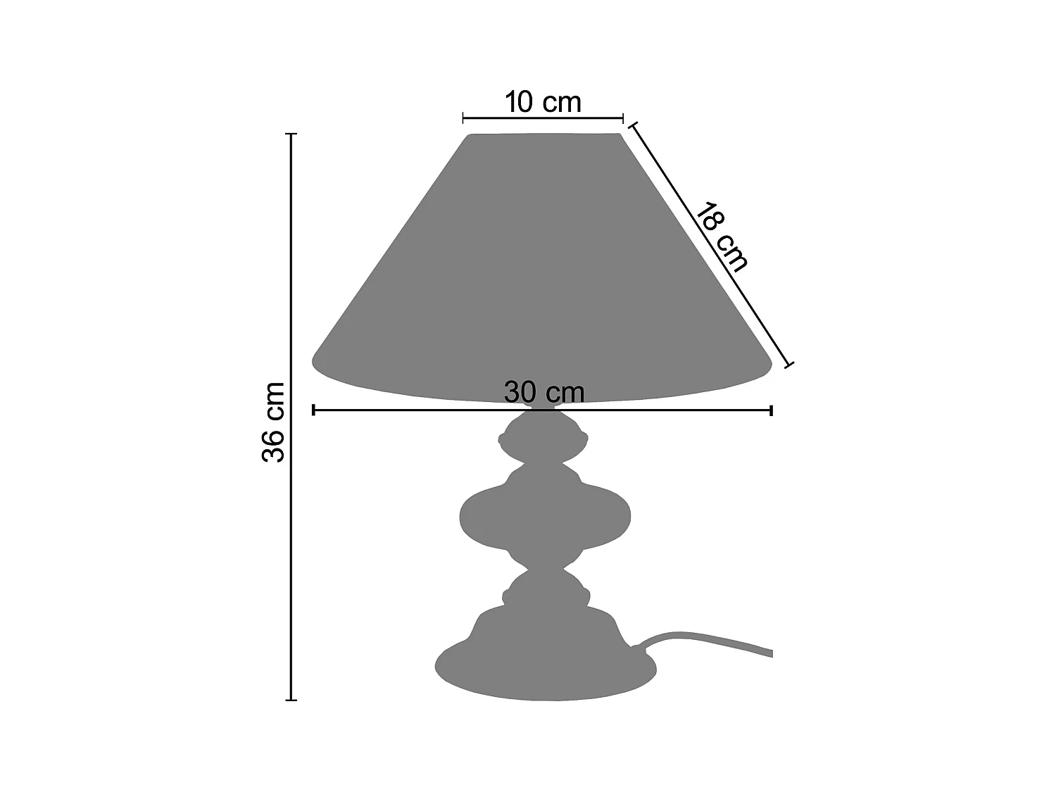 Lampe de Bureau TOSEL ,métal,anthracite,H60xD33xP33cm