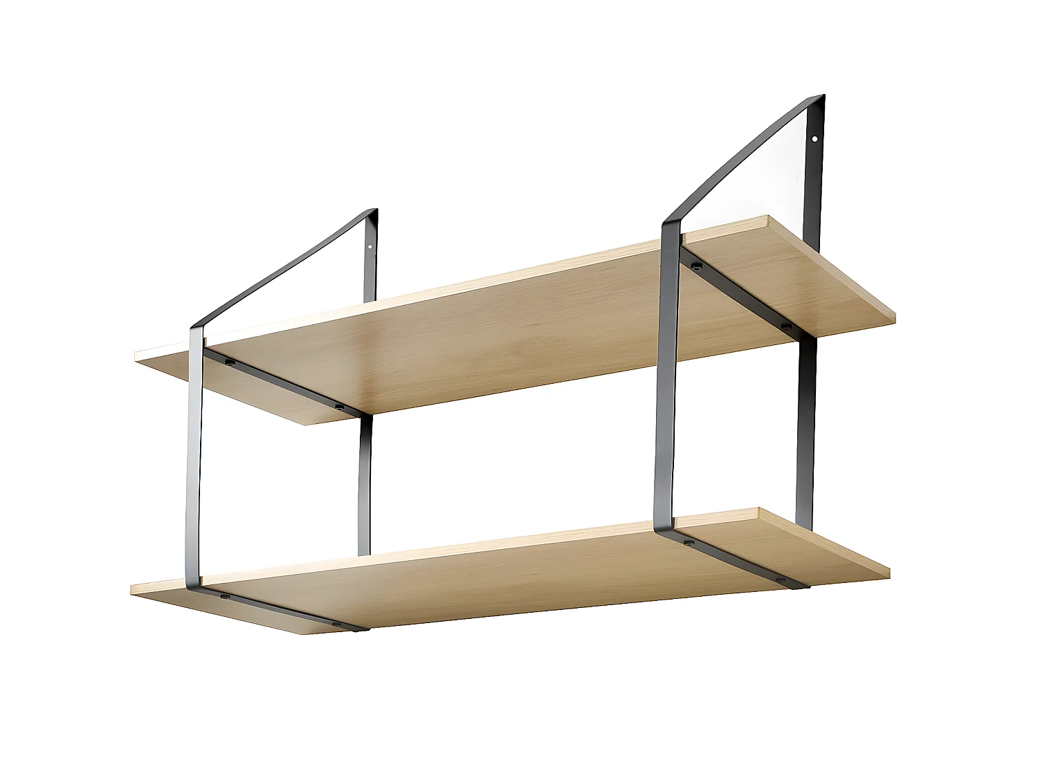 Estante de pared, profundo, 2 niveles - An30cm