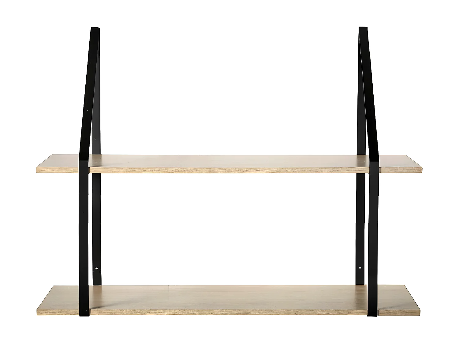 Etagère murale grande profondeur à 2 niveaux - L80 x P30cm