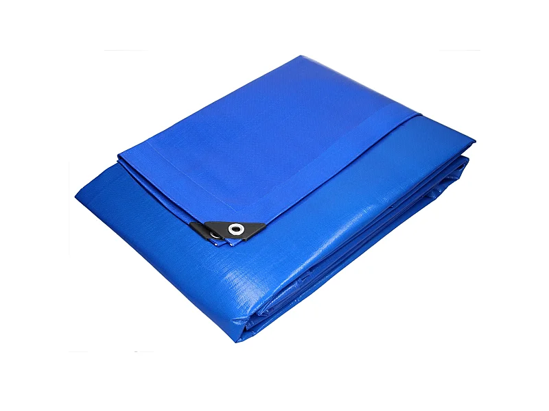 Bâche de couverture étanche protection en PE 260 g/m² bleu ECD Germany