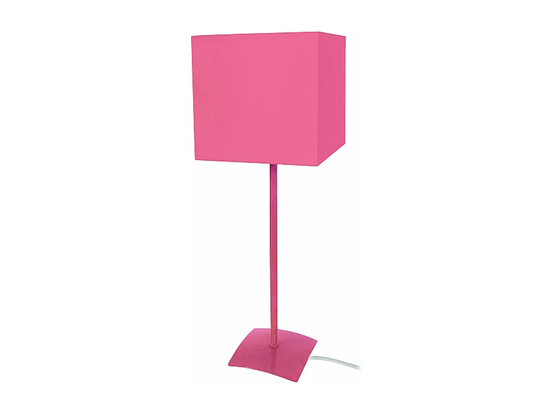 Candeeiro de mesa TOSEL TROMPETA CORDES  tecido queimado cru D30 x  H50  cm