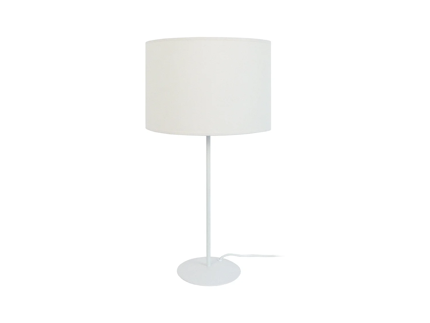 Lampe a Poser TOSEL ,métal,Blanc  ,H58xD30xP30cm