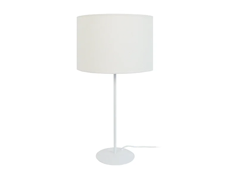 Lampe a Poser TOSEL ,métal,Blanc  ,H58xD30xP30cm