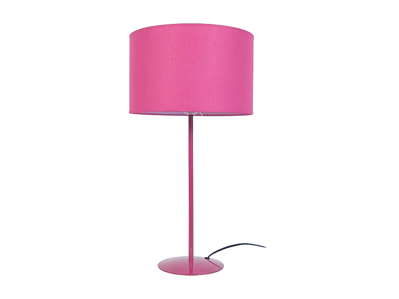 Lampe a Poser TOSEL ,métal,Rose ,H58xD30xP30cm