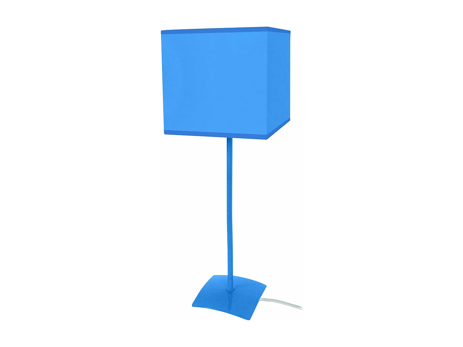 Candeeiro de mesa TOSEL TROMPETA CORDES  tecido queimado cru D30 x  H50  cm