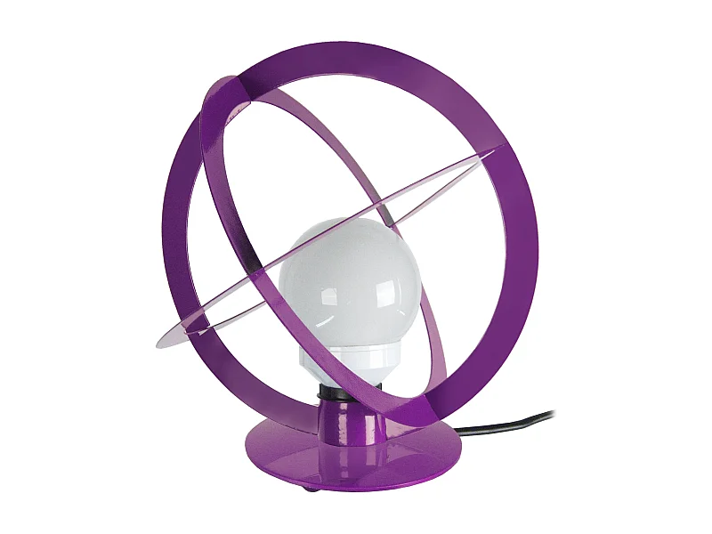Lámpara de noche TOSEL ,metal,violeta ,A29xD28xP28cm