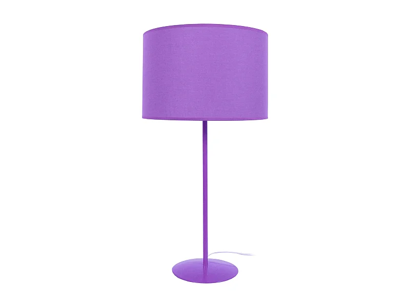 Lampe a Poser TOSEL ,métal,Violet ,H58xD30xP30cm